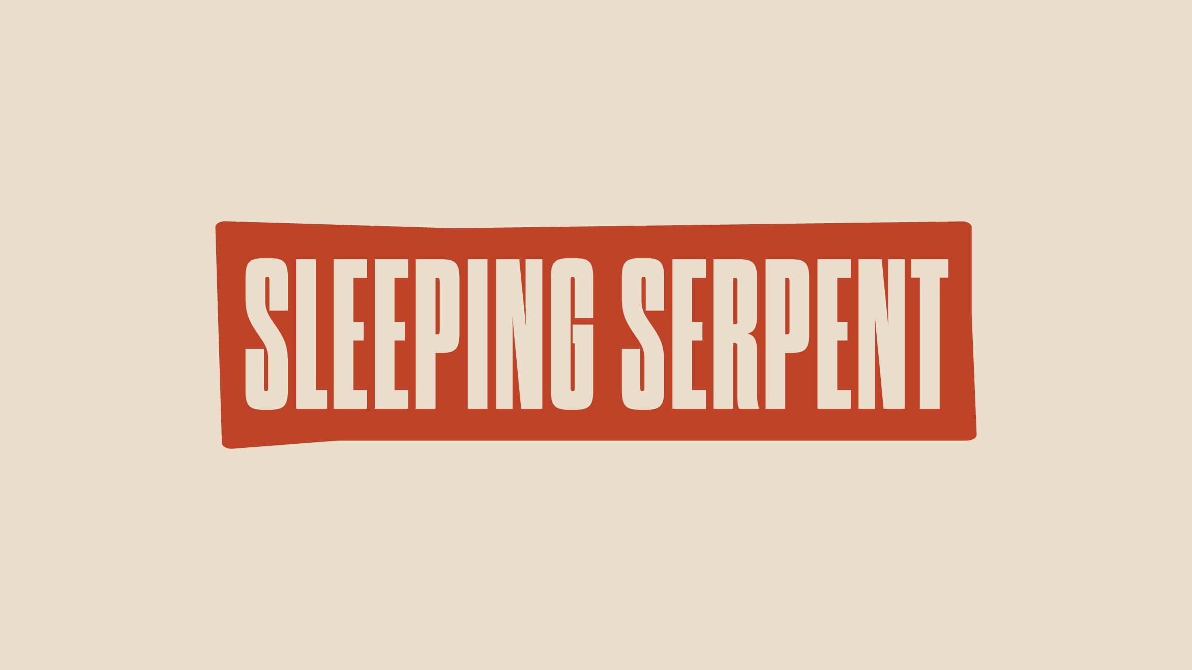 Sleeping Serpent - Beer Branding